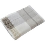 Everett - plaid � franges 100% laine � carreaux 140x200cm