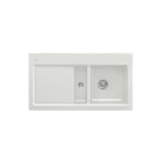 Villeroy&boch - evier 1 cuve et demi villeroy et boch subway 60 100 x 51 cm egouttoir a gauche steam ...