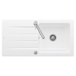 Villeroy&boch - evier 1 bac 100 x 51 cm villeroy et boch architectura 60 blanc vidage automatique inclus ...