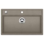 Dalago 8 - vier en silgranite, 82x51 cm, avec commande de vidage, tartufo 517323 - blanco