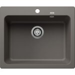 Blanco - naya 6 - vier en silgranit, 62x51 cm, gris volcan 527311