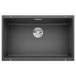 Blanco - evier subline 700 - u silgranit - gris rocher