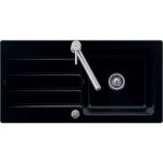 Villeroy&boch - evier céramique architectura noir mat 1 grand bac 1 égouttoir Villeroy&boch - evier céramique architectura noir mat 1 grand bac 1 égouttoir