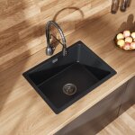 �vier de cuisine en granit 56 x 43 cm - �vier de cuisine � une cuve, �vier sous plan, �vier � poser, ...
