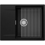 Primagran evier cuisine en granit 62x50cm, lavabo 1 bac + kit de vidage + accessoire, Évier à encastrer ... Primagran evier cuisine en granit 62x50cm, lavabo 1 bac + kit de vidage + accessoire, Évier à encastrer ...