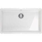 �vier de cuisine kubus fraceram kxk 110 - 71 blanc - 745 x 454 mm - sous - meuble 80 cm - vidage manuel ...