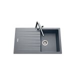 Luisina - vier granit gris albey 1 bac - 1 �gouttoir