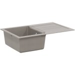 �vier gris 780 x 500 mm 80% quartz et 20% r�sine vidaxl