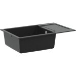 �vier noir 780 x 500 mm 80% quartz et 20% r�sine vidaxl