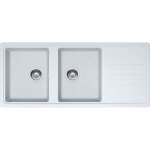 vier opale 621 tectonite - blanc - 970 x 500 x 190 mm - sous - meuble 80 cm - vidage manuel - franke ...