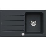 Villeroy&boch - evier 1 bac villeroy et boch architectura 50 pure black - vidage automatique inclus