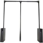 Elevateur barre de penderie escamotable tringle relevable, rabattable pour armoire barre porte - manteau ...