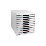 Exacompta - module de classement modulo 10 tiroirs couleur - blanc / assortis clair Exacompta - module de classement modulo 10 tiroirs couleur - blanc / assortis clair