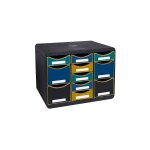 Exacompta - module de classement strebox multi 11 tiroirs no dco coloris assortis