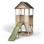 Exit toys - maisonnette en bois avec toboggan et bac à sable exit panorama 500 Exit toys - maisonnette en bois avec toboggan et bac à sable exit panorama 500