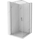 Mexen - exo cabine de douche carre pivotante 80 x 80 cm, transparent, chrom - 8110 - 080 - 080 - 01 ...