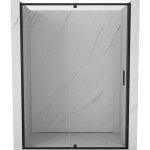 Mexen - exo porte de douche battante 150 cm, transparent, noir - 819 - 150 - 000 - 70 - 00