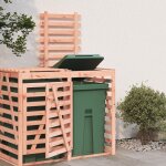 Vidaxl - extension d'abri de poubelle sur roulettes bois douglas massif