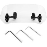 Extension bulle moto, extension pare brise moto universel moto clip r�glable pare - brise - vent accessoires ...