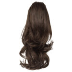 Extension queue de cheval boucl�e, mod�le 6a, pince longue pour coiffure
