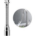 Extension de robinet cuisine � 360� avec bec flexible avec 20cm, prolongateur de robinet pour �vier de ...