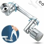 Extension de robinet rotatif 1080° avec filtre anti - éclaboussures pour cuisine - mode double. Extension de robinet rotatif 1080° avec filtre anti - éclaboussures pour cuisine - mode double.