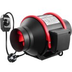 Extracteur 40w 310m / h, vitesse variable, pour salle de bain et cave