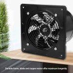 Extracteur d'air, 40w 220v 6pouces cuisine ventilateur d'extraction mural silencieux, pour la salle de ...