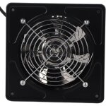 Extracteur d'air mural, 145 mm, avec clapet anti - retour, prise europenne, pour bureau, grenier, garage, ...