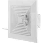 Extracteur d'air pour plafond ou mur 250x250 mm, avec clapet anti - retour pour salle de bain et ventilation ...