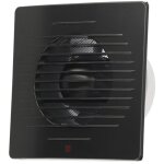 Extracteur d'air simple flux carr pour salle de bain, wc, cuisine classic 100 mm anthracite 500. 010. ...
