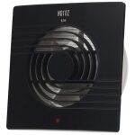 Extracteur d'air simple flux carr pour salle de bain, wc, cuisine helix 120 mm noir 500. 060. 005 horoz ...