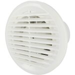 Extracteur d'air simple flux rond pour salle de bain, wc, cuisine airymax 3 100 mm blanc 502. 100. 100 ...