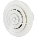 Extracteur d'air simple flux rond pour salle de bain, wc, cuisine airymax 4 100 mm blanc 502. 200. 100 ...