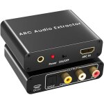 Extracteur audio hdmi arc 192 khz, adaptateur hdmi arc capable de convertir les signaux num�riques en ...