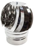 Extracteur de fum�e et vent de chemin�e � 22 cm globe tournant ronde (raccord m�le) rotatif �olien en ...