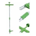 Extracteur de mauvaises herbes et outil d'extraction de racine de d�sherbeur vertical rotatif t�lescopique ...