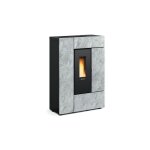 Extraflame - pole  granules tanche slim canalisable en pierre gabriella plus 8 kw