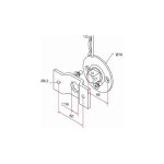 Faac - tm2 58 support goupille carr et omega a58060552 automatismes