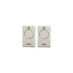 Faac - xt2 433 slh blanche - lot de 2 t�l�commandes � 2 canaux - codage rolling code slh s�curis� - compatible ...