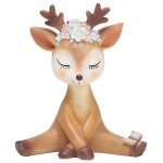 Fabater figurine de cerf, ornelement exquis, joli et amusant, d�coration de g�teau en r�sine pour f�te ...