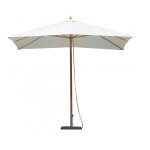Parasol rectangulaire 3x2 mtres avec structure en bambou avec toile de couverture ecr - fabriano