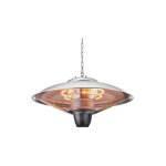 Fabrilamp - chauffage d'extrieur suspendu koel 2000w silver 2power outdoor heater ip34 100x60x60 cm
