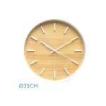Horloge murale mesoma, htre blanc 35d mouvement continu