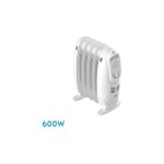 Fabrilamp - radiateur  huile ireland 600w white 3powers thermostatic regu 5elements safety protection ...