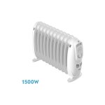 Fabrilamp - radiateur � huile ireland 1500w white 3powers thermostat reg. thermostat 11elements safety ...
