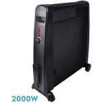 Fabrilamp - radiateur mica automne noir 2000w 2 �l�ments 2 puissances thermostat anti - basculement (64, ...