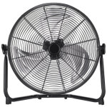 Fabrilamp ventilateur industriel midas 120w noir / chrome 55d 3 vitesses, r�glable 59x62x22 cm