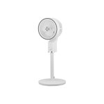 Fabrilamp ventilateur de pie talamo white / chrome 50w 3vel regx33x33cm oscillant fixe et rotatif