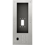 Fa�ade en inox pour ixgdm710k avec clavier d'appel et per�age vigik pixgdm710kv aiphone 201005